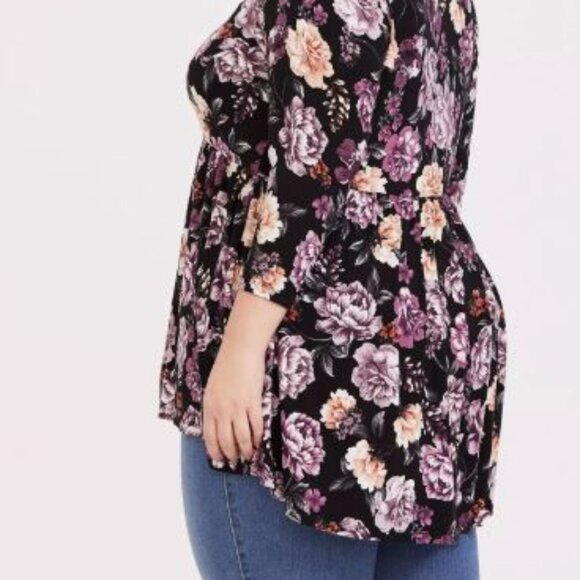 Torrid Super Soft 3/4 Sleeve Top - Picture 2 of 7